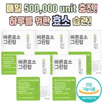 하루 습관 바른효소 그린탑 3g 개별스틱형, 2box(60포/2개월분)