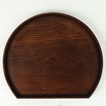 우드 반달 쟁반 서빙 나무 카페 트레이 반원, 반달쟁반 3호
