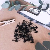 다양한 색상 기본 3cm 컬러 옷핀 DIY 만들기 재료 수선 의류 장식 옷삔 의류핀 1P 블랙