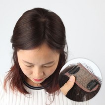 여성용 가르마 정수리가발 CW2003, 자연갈색, 1개