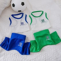 도그월드 강아지옷 메쉬 트레이닝복 분리형 올인원, 메쉬 트레이닝복 올인원 초록
