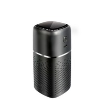 2022 새로운 공기 청정기 미니 클리너 음이온 USB 홈 포름알데히드 제거 자동차 액세서리 휴대용 차량용, 02 Black