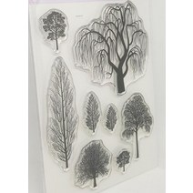 Tree German Clear Stamp Seal For DIY 스크랩북 사진 앨범 장식 클리어 스탬프 시트 C1075, 한개옵션0