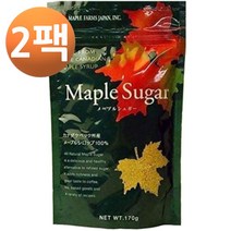 메이플 슈가 사라사라 메이플 시럽 100% 과립 170g, 2팩