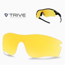 트라이브 호환렌즈 오클리 레이다 패스 교체 렌즈 R404 옐로우 야간렌즈