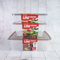 리빙서플라이 유니지퍼락 반찬 밀폐용기, 5L