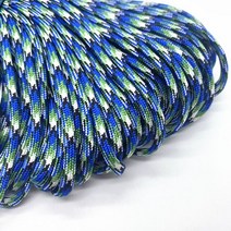 DIY 공예용품 장식품 폼폼 리본 5야드 4mm 멀티 컬러 파라 코드 550 낙하산 등산 끈 로프 밀 사양 유형 III, 06 06