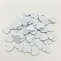 인테리어 나무칩 우드500 개 12mm 우드 하트 색종이 조각 웨딩 공예 칩 장식 카드 제작 토퍼 스크랩북 6, 05 white