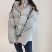 하이넥 하스웰론 빵빵 숏 패딩 점퍼
