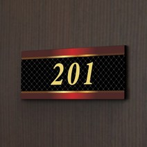 카시드 WNR046 호실판 호수판 숫자판 도어사인 호실표지판 방호수 룸넘버 현관문 아파트 빌라 원룸 오피스텔 호텔 모텔 고시원, 포맥스