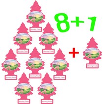 리틀트리 방향제 8+1 차량용 방향제 총 (9개) 종이방향제 디퓨져 미국산 옷장 화장실 방향제, 모닝 프레쉬(9개)