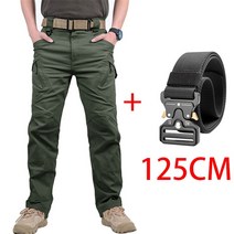 야외 정원 접이식 편의점 남성용 전술 카고 바지 야외 방수 SWAT 전투 군사 위장 바지 캐주얼 멀티 포켓, 15 IX9 Green Set_09 6XL