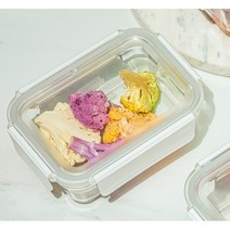 글라스락 퓨어화이트 직사각 700ml 2조 800599