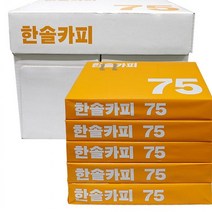 한솔카피A475g 한솔카피 A4 한박스 75g 500매X5권-Z 복사용지 A4용지