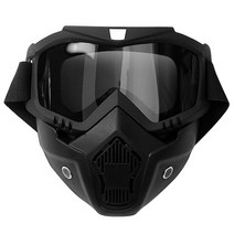 스키 고글 눈 보호대 자외선 차단 에어소프트 풀 페이스 마스크 스키 고글 사이클링 모토크로스 선글라스, 05 Dark Gray Lens