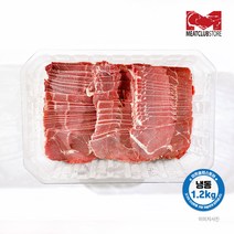 [미트클럽스토어] 호주산 알목심 대용량 소불고기 샤브샤브 육전 1.2kg 600g (냉동), 알목심 불고기 600g, 1개