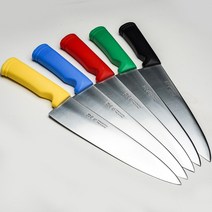 M&D 일제 업소용 위생 칼 식당 주방 칼라 식도 오색도, 레드