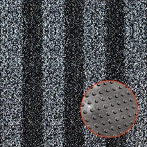 로비바닥 깔판 출입구발판 잔디 카펫 매트 신발흙털이 흙털이매트, 회색스트라이프