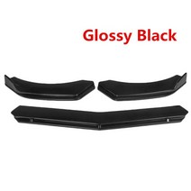카 프론트 범퍼 립 바디 키트 스포일러 디퓨저 립 포드 포커스 RS ST FOR FIESTA MK6 MK8 FOR MONDEO FOR FUSION, 체코|Glossy Black, 1개