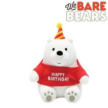 위베어베어스 싯팅 생일 가방고리 인형 그리즐리 아이스베어 판다, 아이스베어 싯팅 생일 가방고리