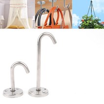 공주침대 캐노피 커튼 설치 천장 고정 후크 모기장 스텐 고리 모빌 꽃가게 플랜트인테리어, 소