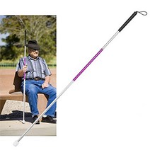 TMISHION Foldable Walking Stick Cane Reflective Anti-Shock Guide Crutch for Blind People Outdoor Hik, 1
