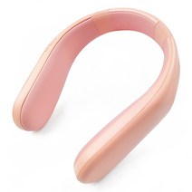 에어숨 넥밴드 온열기 3면 발열 넥워머 목난로, 핑크