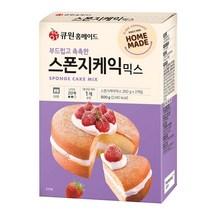 큐원 홈메이드 스폰지케익 믹스 500g 오븐용, 540g, 4개