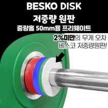 베스코 저중량 원판 0.25kg 0.5kg 0.75kg 1kg 세트 홈트 홈짐