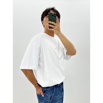 laine 남녀공용 무지 레이어드 절개 반팔