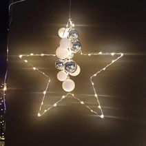 LED 별모양 장식전구 크리스마스 벽장식 조명 40cm, 상세페이지 참조