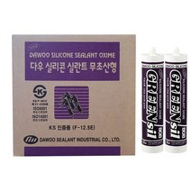 [ 나우케미칼 ] 다우실리콘 그린씰808 실란트 무초산실리콘 창틀 샷시 창호 유리 박스판매(25EA), 반투명, 25개