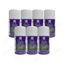 아로마에어 향캔 자동분사기 방향제 리필 7개 무배 화장실 사무실 업소용 욕실 집안 향기 자동분사, 스윗라벤더X7개