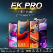 EK 프로 인셀 아이폰 X XR XS 맥스 11 12 13 LCD 디스플레이 터치 스크린 디지타이저 어셈블리 교체 죽은 픽셀 없음 434934, For iPhone 13_2