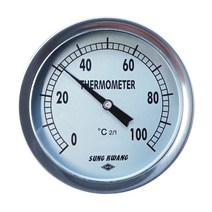 바이메탈 센서가 탑재된 국산 온도계 T형 100파이 50도 100도 150도 350도, 150도 100L