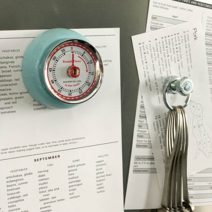 쿠킹타이머 디지털 주방 타이머 일본 덜튼 메탈 키친 카운트다운 베이킹 조리 알림 원형 마그네틱 냉장고 부착, 05 라이트 블루