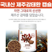 제주감태환 감태 추출물 제주 감 태환 분말가루환 국내산 알약형태 감테추출물 감태 캡슐 형태 감태환 230g, 230g X 1개