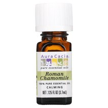 Aura Cacia 100% Pure Essential Oil Roman Chamomile 0.125 fl oz (3.7 ml)