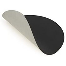 독일 Lind DNA Curve 유리 코스터 가죽 내츄럴 11 x 13cm 식탁 테이블 매트 가죽 린드 dna, 한 사이즈, 누포 블랙메탈릭