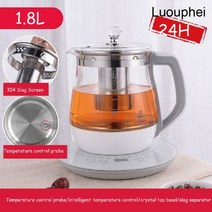 커피서버 핸드 드립 커피 주전자 서버 1.8l 스마트 건강 냄비 높은 붕규산 유리 꽃 찻잔 다기능 지능형 전기 차 메이커 달인, 터치 필터, 협력사, 에게