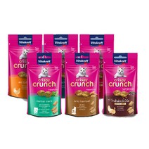 비타크래프트 크리스피크런치 세트 5종 (덴탈+연어+오리&아로니아+폴트리+몰트) 고양이간식