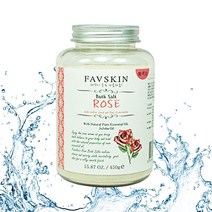 FAVSKIN 입욕제 바스솔트 (대) 로즈 450g _ 2027422EA, 쿠팡2보글보글 1, 쿠팡2보글보글 본상품선택