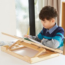 곧은나무 명품 5단 각도조절 독서대 600 소나무 원목 필기독서대, 손목받침대 선택:보조책상 600_소나무(왼손)