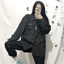 고라 사이드 포켓 셔츠 테크웨어 오버핏 남방
