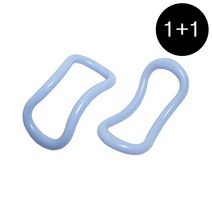 1+1 요가링 젠링 종아리마사지링 홈트레이닝 필라테스 소도구, 블루