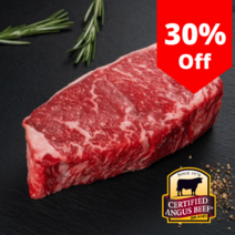 블랙앵거스 채끝 등심 뉴욕스트립 NY Strip Striploin Steak 3.5cm 5cm 내외 CAB, 500~600g