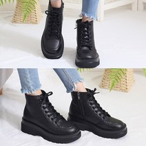 벨루치슈즈 여성 수제화 국내제작 모던 키높이 5cm 통굽 워커부츠