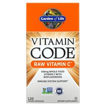 Garden of Life Vitamin Code RAW C 250 mg 베지 캡슐 120정, 1개, 60 개