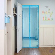 고급형 문 모기장 블루 120CM 현관방충망 롤모기장 모기장망 문 모기장 방충망