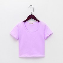 DFMEI 반팔 숏 티셔츠 레깅스 탑